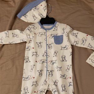 NWT Little Me set with hat. 6m